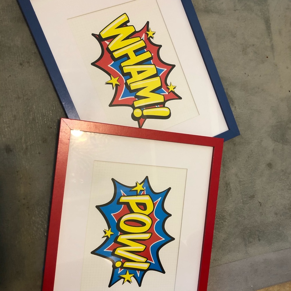 Superhero wall decor